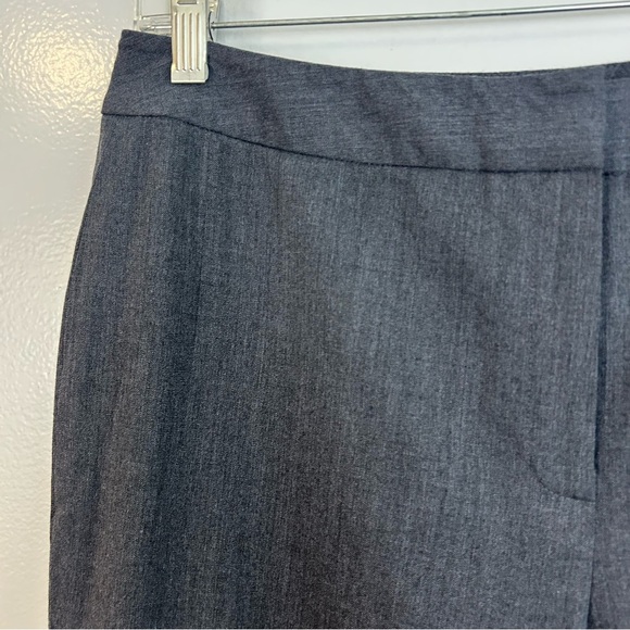 Lafayette 148 Grey Wool Trouser Dress Cropped Ankle Pants Size 8 - Picture 6 of 10